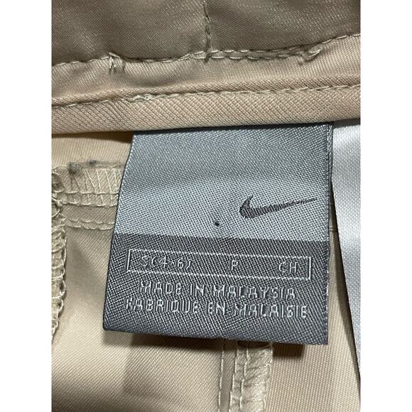 Nike Performance Pants Womens Small Golf Hiking Stretch Zip Pocket Cream Khaki - Picture 5 of 16